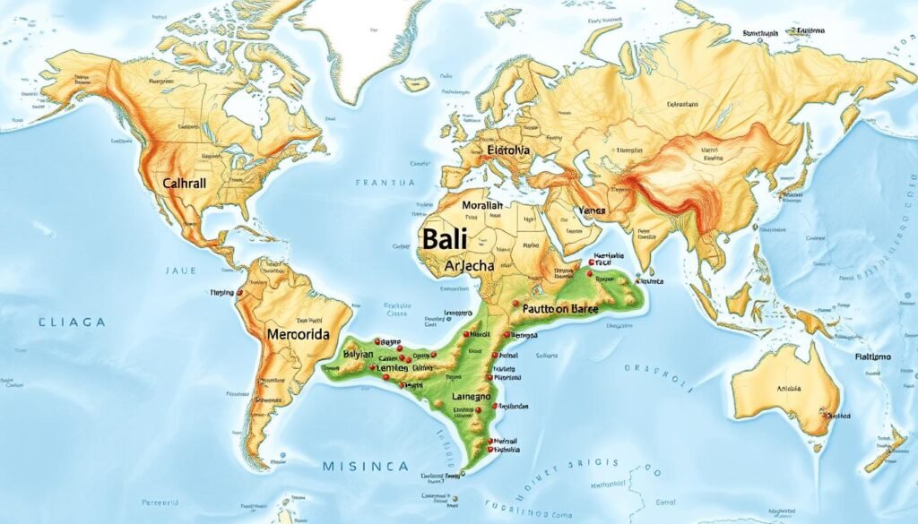 Time difference between Bali and London