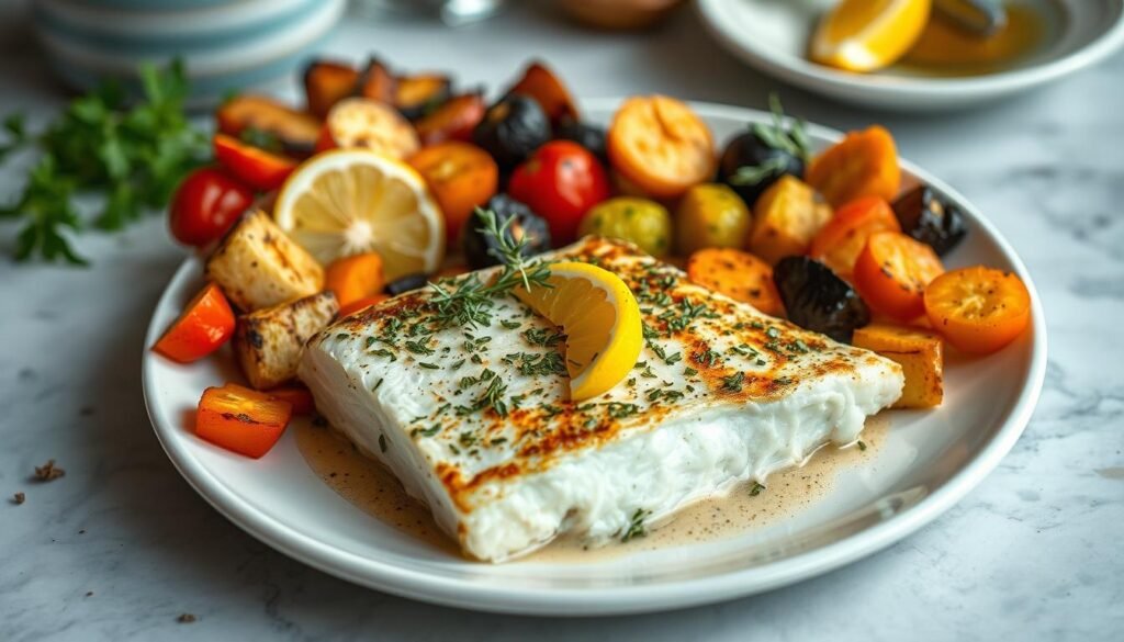 greek style baked cod recipe