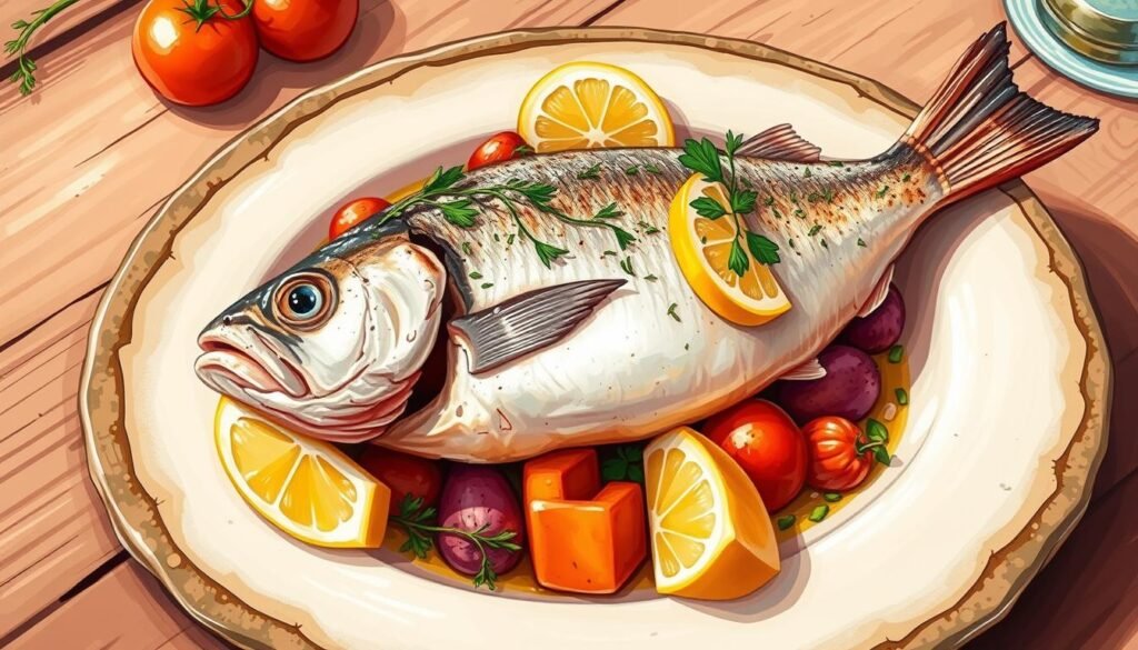 mediterranean baked white fish recipe