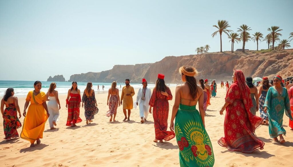 Moroccan beach attire