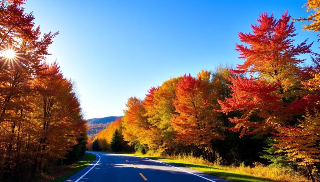 New England fall foliage road trips