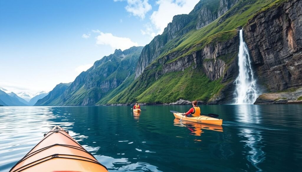 kayaking Norwegian fjords kayaking Norwegian fjords